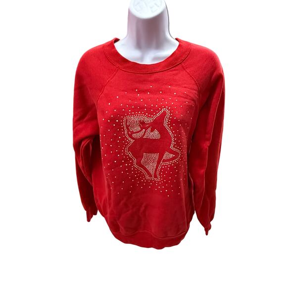Hanes Tops - Vintage 90s Hanes Women L "Christmas Reindeer" sweatshirt